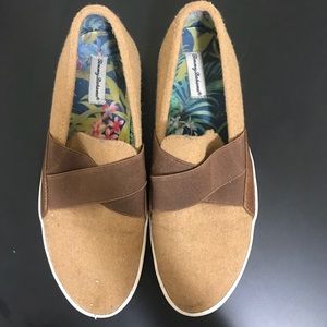 Tommy Bahama Tan Slip On Sneakers